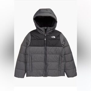The North Face Kids Two-Tone Gray Puffer Jacket
